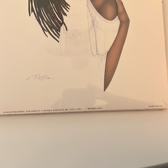 Dexter print still in plastic “Mother Love” frame with no glass. - Picture 2 of 3